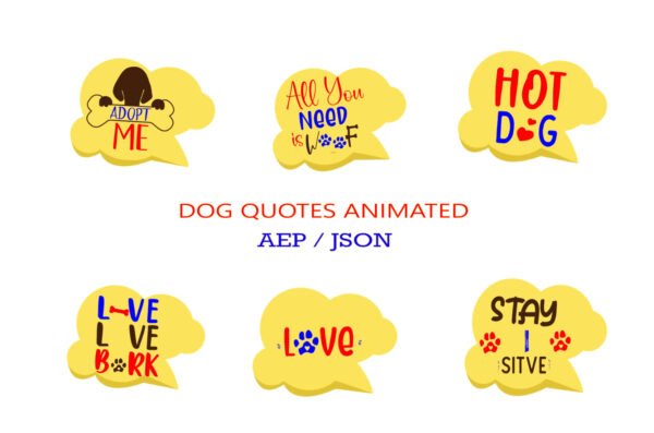 Dog Quoted animated