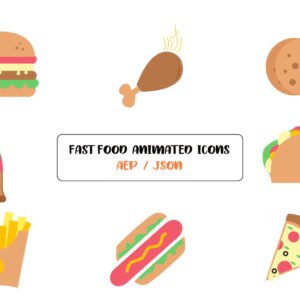 fast food animated lottie