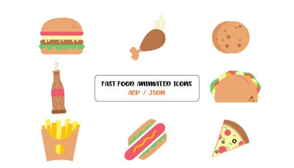 fast food animated lottie