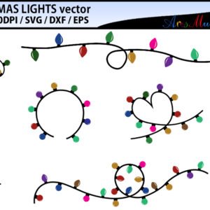 Christmas light svg