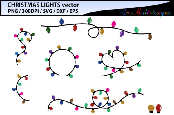 Christmas light svg