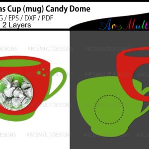 Christmas Mug Candy Dome Holder