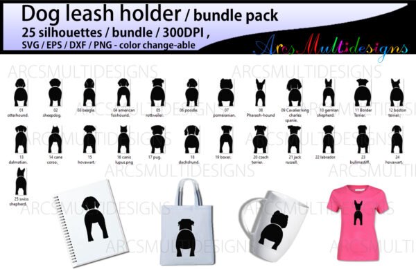 dog silhouette bundle