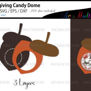 thanksgiving nut candy dome