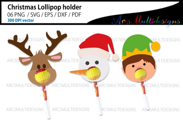 Christmas lollipop holder