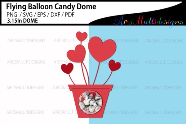 Balloon candy dome holder