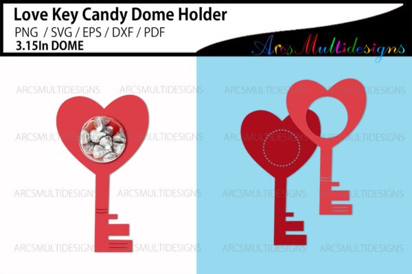 valentines candy dome key