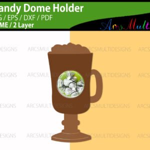 Irish coffee candy dome