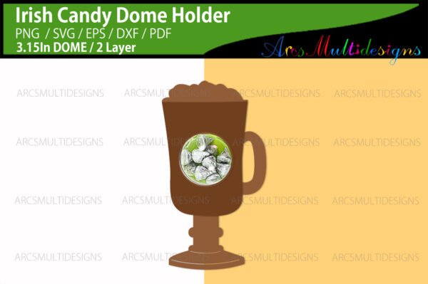 Irish coffee candy dome