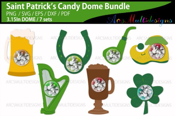 St. Patrick candy dome bundle