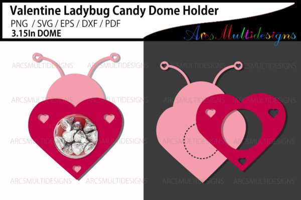 ladybug candy dome holder